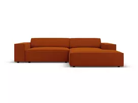 Modulinė kampinė sofa - dešinė, Jodie, 3 sėdimos vietos, 224x166x70, terakota