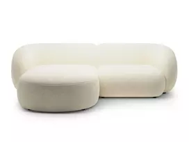 Modulinė kairiojo kampinio sofa, Kate, 2 sėdimos vietos, 255x176x76, šviesiai smėlio spalvos melanžas