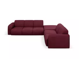 Kampinė Sofa - dešinė, Molino, 6 vietų, 315x250x72, bordo spalvos