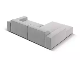 Modulinė kampinė sofa - kairė, Jodie, 3 vietų, 224x166x70, šviesiai pilka