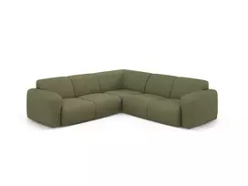Kampinė sofa, Molino, 5 vietų, 252x252x75, šviesiai žalia