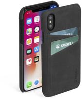 Dėklas Krusell Sunne 2 kortelių dangtelis Apple iPhone XS Max vintage juodas