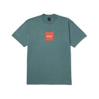 HUF Essentials Set Box Logo T-Shirt Sage - Dydis XL (TS01954-SAGE Marškinėliai)