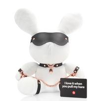 S-Line by Shots Velvet White Bondage Rabbit Large - Decorative Plush by Rimba