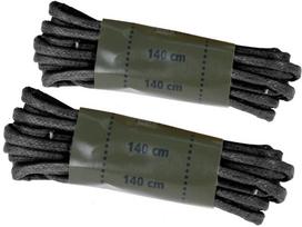 Mil-Tec batų raišteliai, 140 cm, 2 poros po 4 vnt., juodi