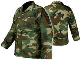 MIL-TEC US BDU välivormi jakk R/S Woodland