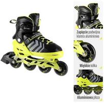 NH18192 4in1 JUODA-ŽALIA DYDŽIO L(39-43) INLINE RIEDŽIAI SU MATMENYS. PŁ. FIGURINE NILS EXTREME