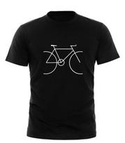 Dviračių marškinėliai Juokingi Naujoviški Vyriški marškinėliai T-Shirt - Dviračio Paprasti Juodi Marškinėliai XL black