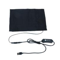 Žiemos saugus šildomasis kilimėlis USB juodas elektrinis pledas vandeniui atsparus naminių gyvūnų šuns katės gultas anglies pluošto šildytuvas kilimėlis kėdės šildytuvas 24X17 cm juoda
