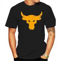 Vyriški marškinėliai Brahma Jautis The Rock Projektas Sporto salė Marškinėliai Medvilniniai Laisvalaikio Madingi Viršutiniai Drabužiai T-shirt Streetwear Per dydį Vyriški Drabužiai S juoda