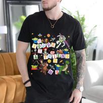 MINISO Vasaros Naujas Disney Žaislų Istorija Spausdinti Vyriški Marškinėliai Medvilniniai Trumpomis Rankovėmis Apvalia Kaklo Marškinėliai Laisvalaikio Mada Per dydį Unisex Viršutiniai Drabužiai S