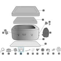 Baseino chemijos chloro dozavimo sistema P05345 P03821 Chloro dozatoriaus pakaitalas Lay Z Spa kubilui balta