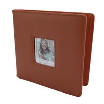 288 kišenės nuotraukų albumas, tinkantis Polaroid Go momentiniam fotoaparatui, PU oda, PP, mažų nuotraukų albumo knyga ruda