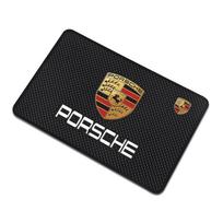1 vnt. Automobilio neslystantis padėkliukas Telefono laikiklis Neslystantis kilimėlis Emblema Automobilio stilius Porsche Cayenne Panamera Macan Boxster 911 928 944 918 917 juoda