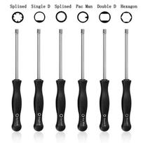 6 vnt./rinkinys Atsuktuvas Karbiuratoriaus reguliavimo įrankis Vieno D Dvigubo D Šešiakampis Šešiakampis lizdas Rinkinio rinkinys daugumai 2 taktų karbiuratorių LS 6PCS/Set