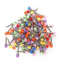 100Pcs Dental Polisher Nylon Teeth Polishing Brush  Dental Supply with Storage BoxMixed Color