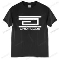 Marškinėliai vyrams medvilniniai viršutiniai drabužiai Drumcode Records, Adam Beyer, Švediškas techno, Slam, Joey Beltram, Maceo Plex Spausdinti Juodi vyriški marškinėliai euro dydis S