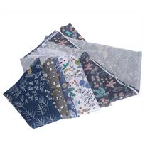 6 vnt. medvilninis audinys su twill raštu, audinys spaudiniams, pasidaryk pats, rankų darbo, patchwork, quilting, siuvimo amatas, 50x40cm(Pilka(6 spalvos) )
