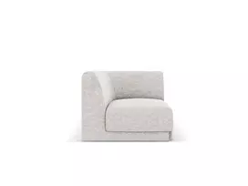 Modulinės sofos dalis - kampas, Miley, 1 sėdynė, 90x90x70, šviesiai pilka