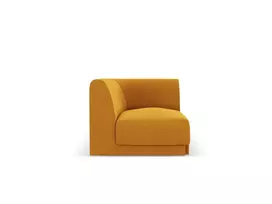 Modulinės sofos dalis - kampas, Miley, 1 sėdynė, 90x90x70, geltona