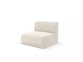 Velvet Modulinės sofos dalis, Miley, 1 sėdynė, 90x75x70, šviesiai smėlio spalvos