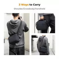 Kameros Dėklas - K&F Concept Sling Bag 5L Reguliuojama Dirželis Kanva Mėlyna