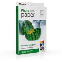 ColorWay High Glossy Dual-Side Photo Paper, 155g/m, A4, 50pcs. PGD155050A4