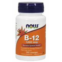 Now Foods Vitamin B-12   1000 mg With Folate 100 lozenges
