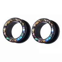 Auskarai tuneliai Moon Acryl, 2vnt; 8mm, 10mm, 12mm, 14mm, 16mm, 18mm