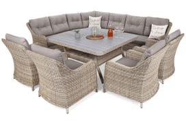 Lauko baldų komplektas Windsor Corner, Beige/Beige Melange