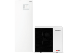 Oras-vanduo šilumos siurblys Hitachi AirH2O 600 SCombi su 220 l vandens šildytuvu 8kW RWD-3.0RW3E-220S/RAS-3.0WHVRP2E
