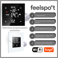 Elektroninis programuojamas termostatas be rėmelio Feelspot FSSWT16, Tuya