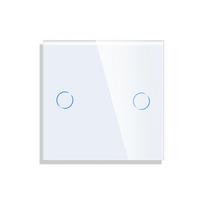 Dvipolis sensorinis jungiklio dangtelis Feelspot, baltas, 47x47mm