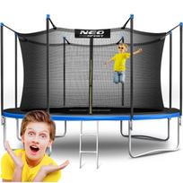 Sodo batutas 12 pėdų/374 cm su vidiniu tinklu ir kopėčiomis "Neo-Sport