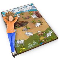Ritininis putplasčio spalvinimo kilimėlis 120 x 90 x 0,3 cm Ricokids RK-344