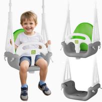 Dramblys kibirėlis - supynės 3in1 Ricokids pilkai žalias
