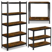 Metalinis sandėliavimo stelažas 180 x 90 x 40 cm Humberg HR-852 juodas
