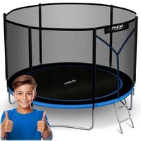 Sodo batutas 8 pėdų/252 cm su lauko tinklu ir kopėčiomis "Neo-Sport