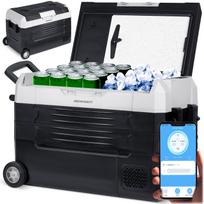 "Icemax 400" 40 litrų talpos kelioninis šaldytuvas su kompresoriumi - juodai pilkas