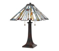 Quoizel QZ-MAYBECK-TL - Tiffany stalinė lempa MAYBECK 2xE27/60W/230V