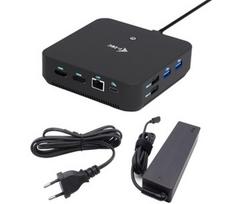 USB-C DP Dual HDMI Docking Station with Power Delivery 100 W + i-tec Universal Charger 100W