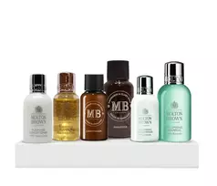 Hair Therapy Discovery Set Molton Brown: Indian Cress, Hair Shampoo, For Purifying, 30 ml + Indian Cress, Hair Conditioner, For Purifying, 30 ml + Mandarin & Clary Sage, Hair Conditioner, For Repairing, 30 ml + Molton Brown, Kumudu, Hair Shampoo, For Volu