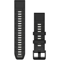 Garmin QuickFit-Armband 22 mm Silikon Schwarz/Kieselgrau (010-13392-00)