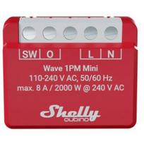 Shelly Qubino Wave 1PM Mini Z-Wave measuring-switching actuator Red
