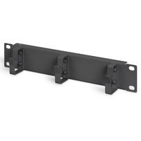 DIGITUS DN-10-ORG-1U-B - Kabelmanagementplatte mit Ringen - Rack montierbar - Schwarz, RAL 9005 - 1U - 25.4 cm (10)