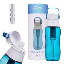 „Aqualogis Aqua&Go“ vandens buteliukas su filtru – 500 ml, vandenyno mėlynumo