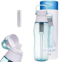 „Aqualogis Aqua&Go“ vandens buteliukas su filtru – 750 ml, dangaus mėlynumas