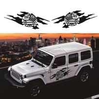 2x Automobilio Šoninių Durų Lipdukai Armijos Karinė Žvaigždės Stiliaus Lipdukai Jeep Wrangler