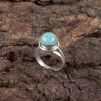 Amazonite Gemstone 925 Sterling Silver Jewelry Handmade Ring Gift For Husband RR-11-22 4