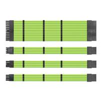 Kabelių prailginimai (Cable Extensions/Sleeves) Žalia (24PIN 2x 8PIN PCIE 2x 6PIN PCIE 1x 8PIN EPS (CPU)